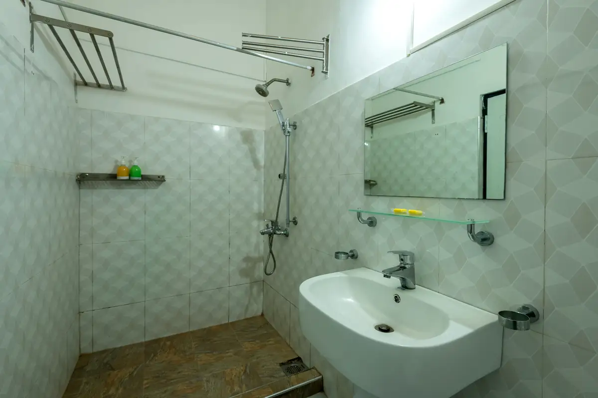 Family Room private bathroom with shower